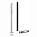 Traditional standpipes with adjustable shrouds for roll top bath (conceals water supply pipes) - chrome