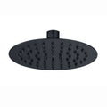 Round ultra slim shower head stainless steel 200mm - matt black