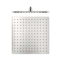 Square ultra slim shower head stainless steel 400mm - chrome