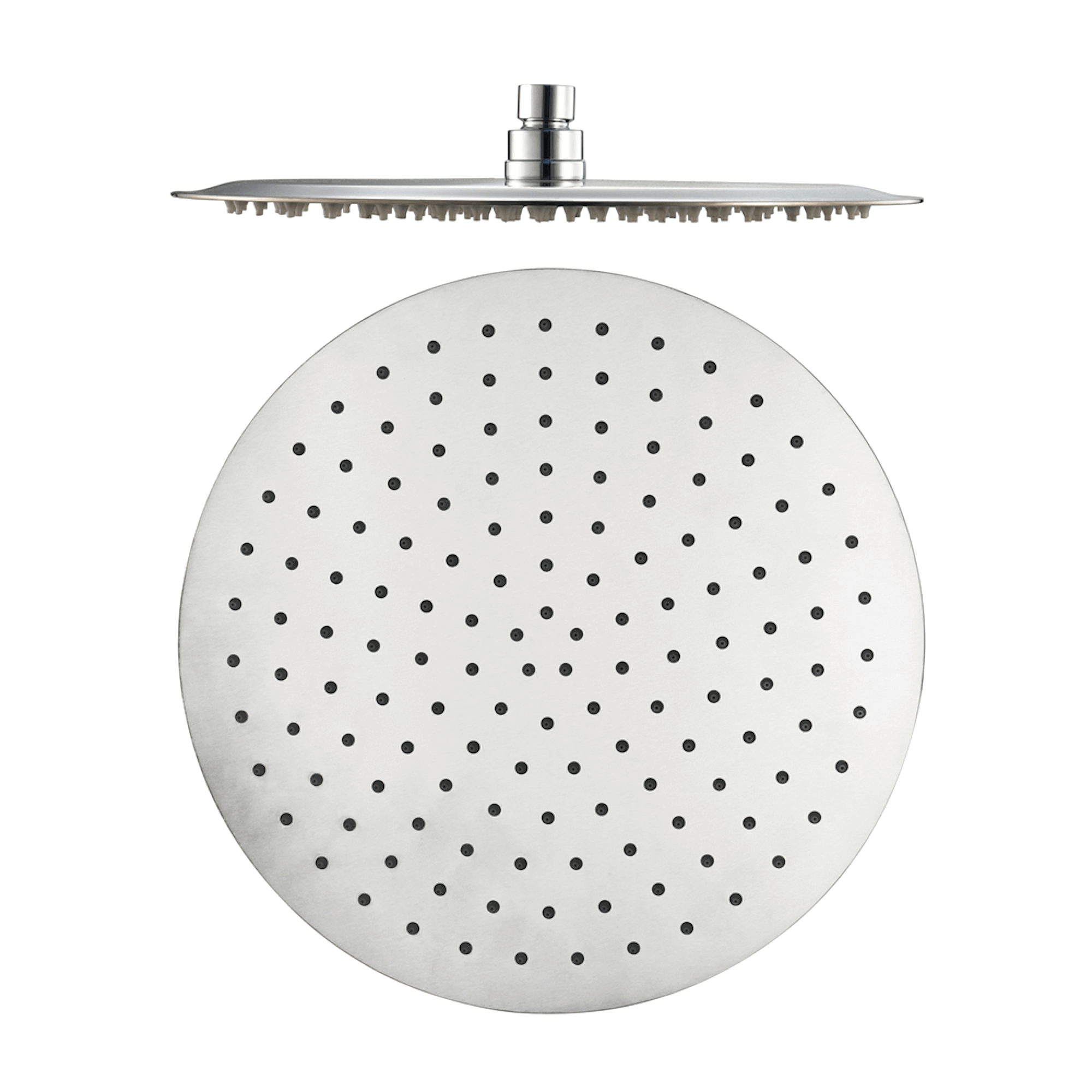 Round ultra slim shower head stainless steel 300mm - chrome