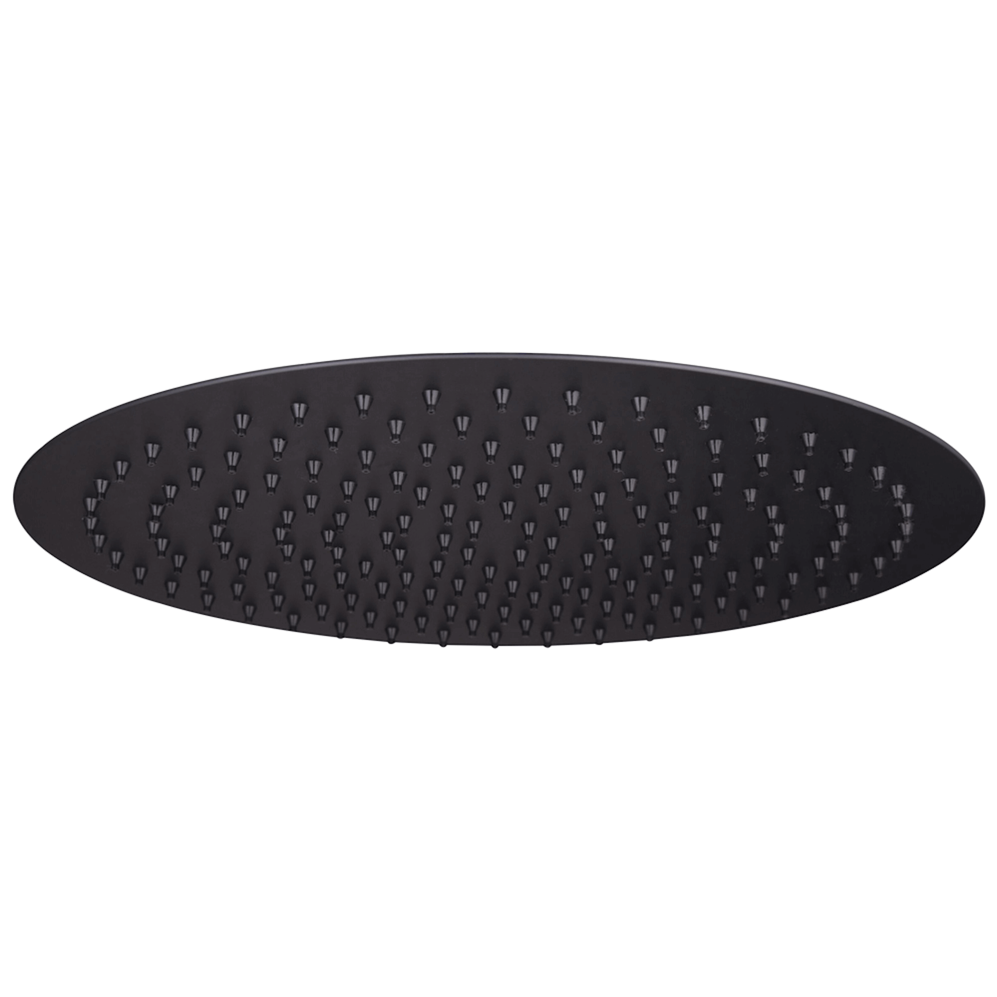 Round ultra slim shower head stainless steel 300mm - matt black