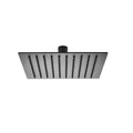 Square ultra slim shower head stainless steel 200mm - matt black