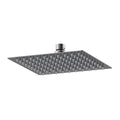 Square ultra slim shower head stainless steel 200mm - gunmetal grey