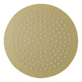 Round ultra slim shower head stainless steel 400mm - brushed brass