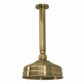 Traditional Ceiling Fixed Apron Brass Shower Head 6" With 180mm Ceiling Shower Arm - Antique Brass