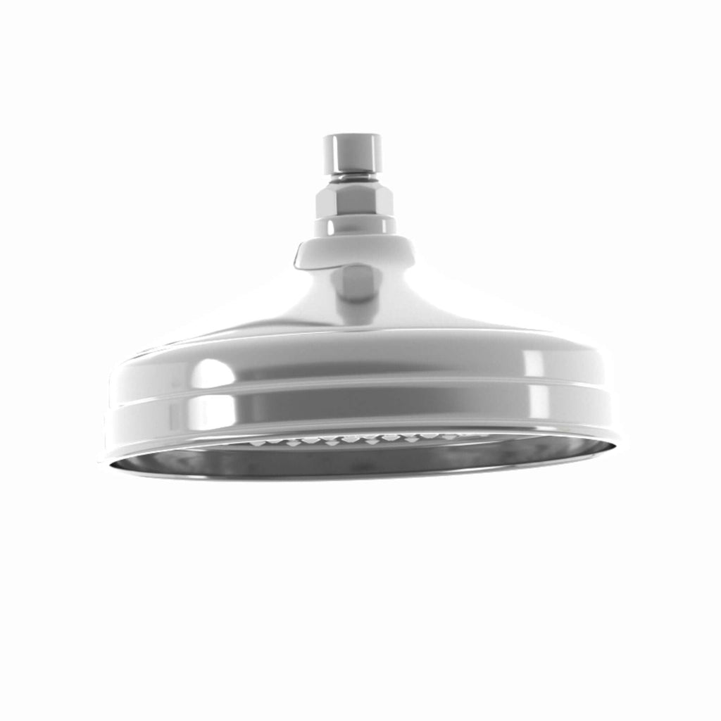 Traditional Wall Fixed Apron Brass Shower Head 8" With Shower Arm - Chrome