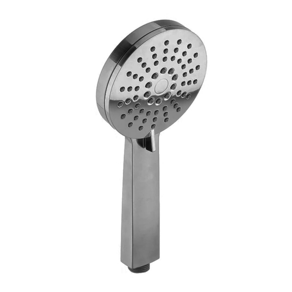 Dune round dual shower riser rail kit for exposed installation - gunmetal grey