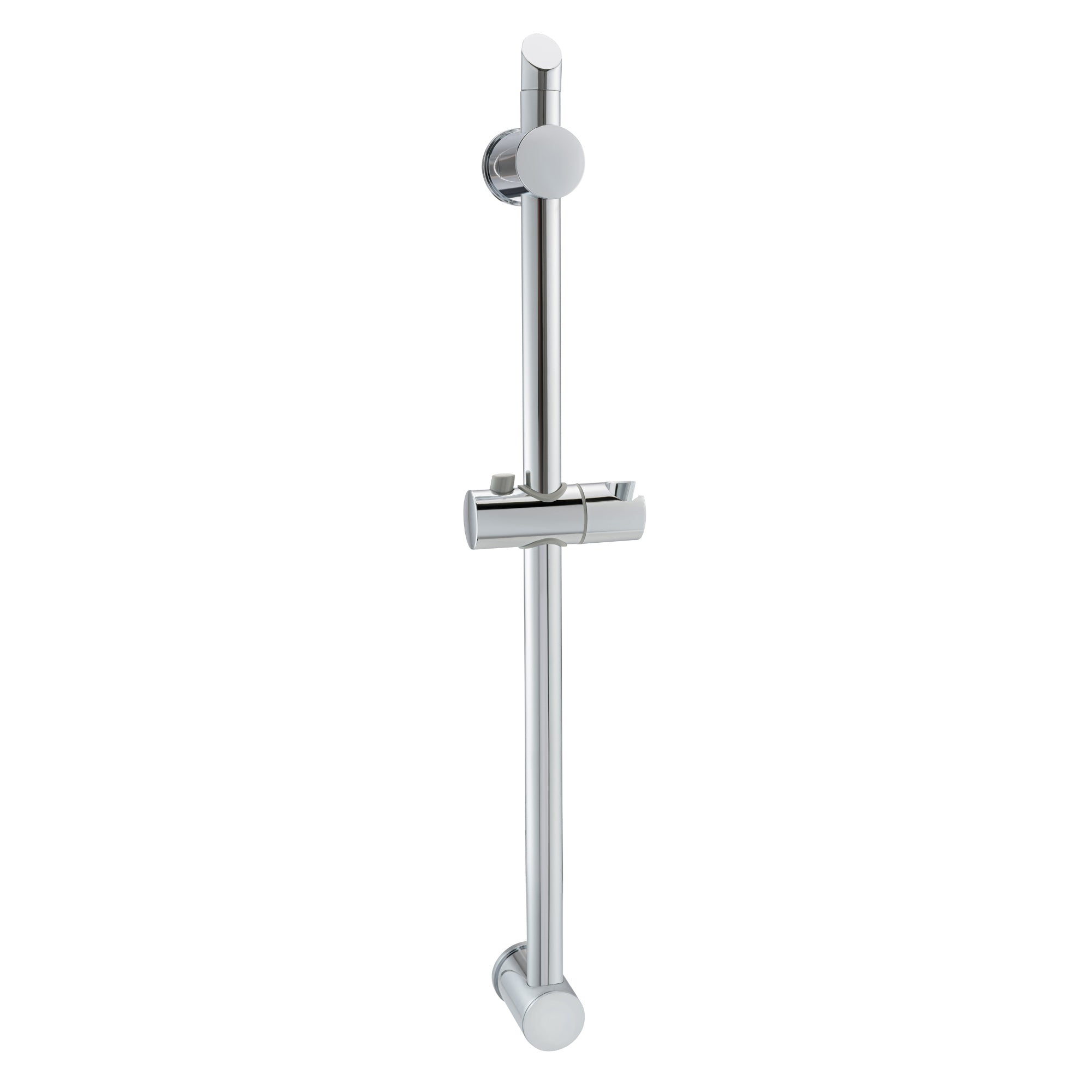 Adjustable sliding shower rail - chrome