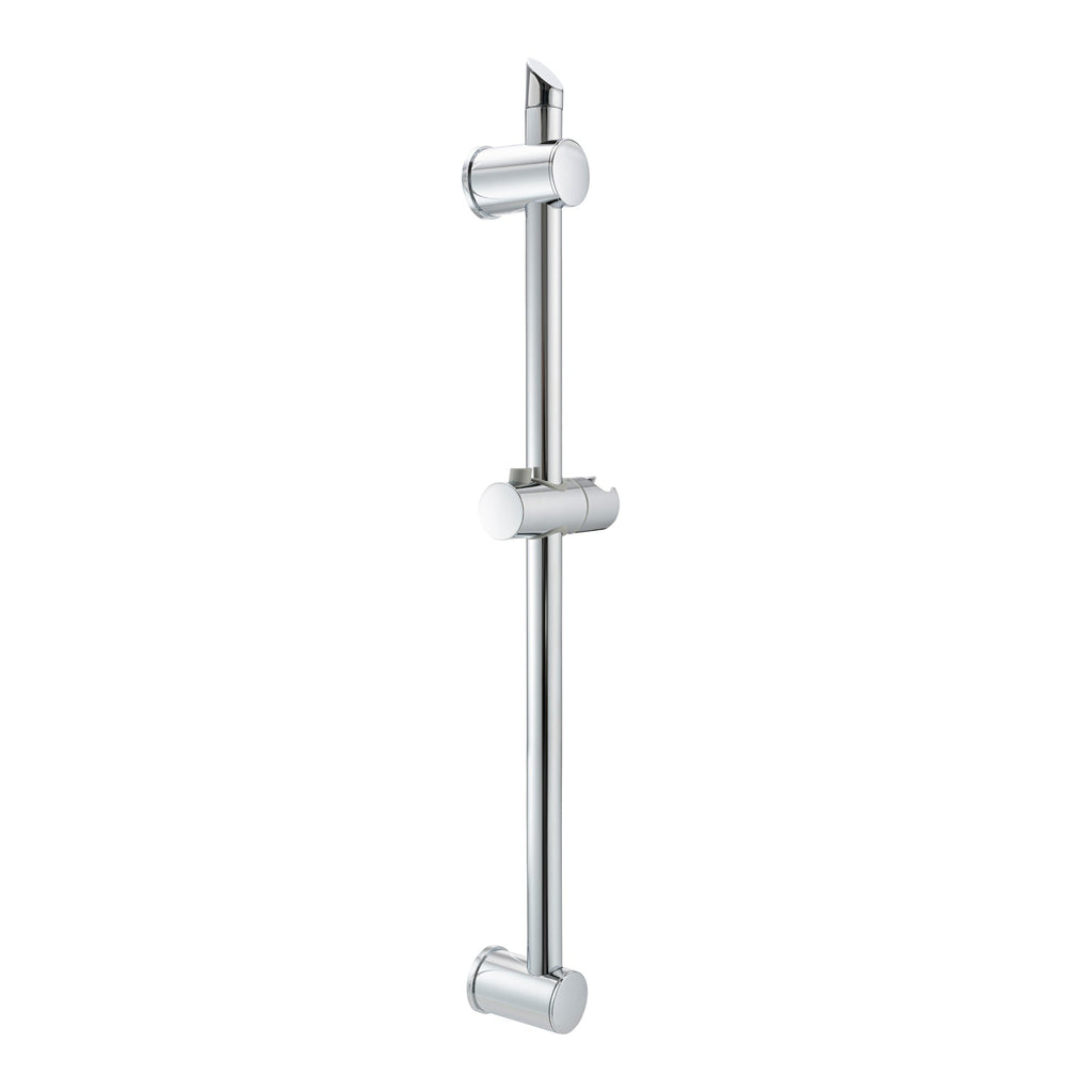 Adjustable sliding shower rail - chrome