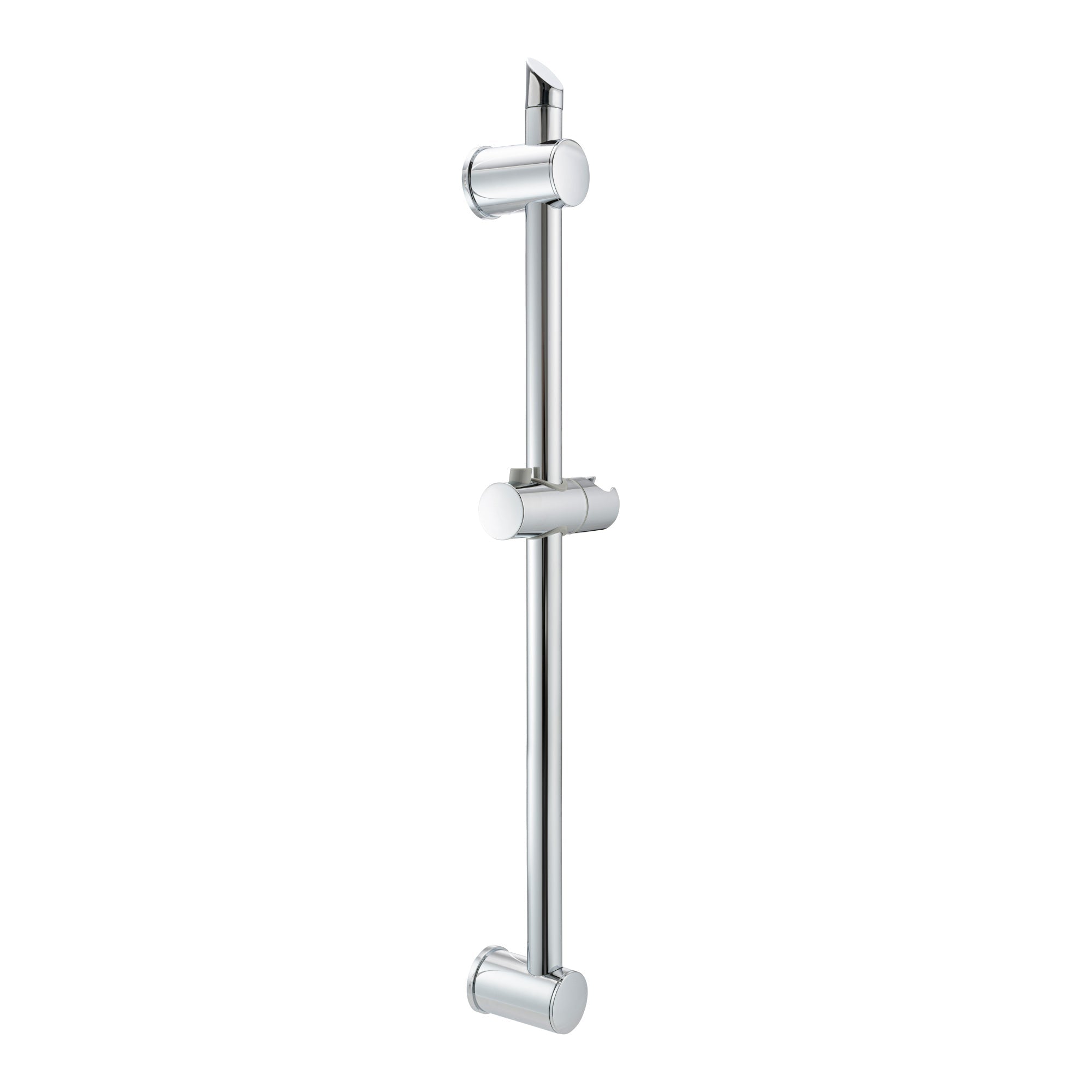 Adjustable sliding shower rail - chrome