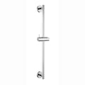Modern shower slider rail with bracket - chrome