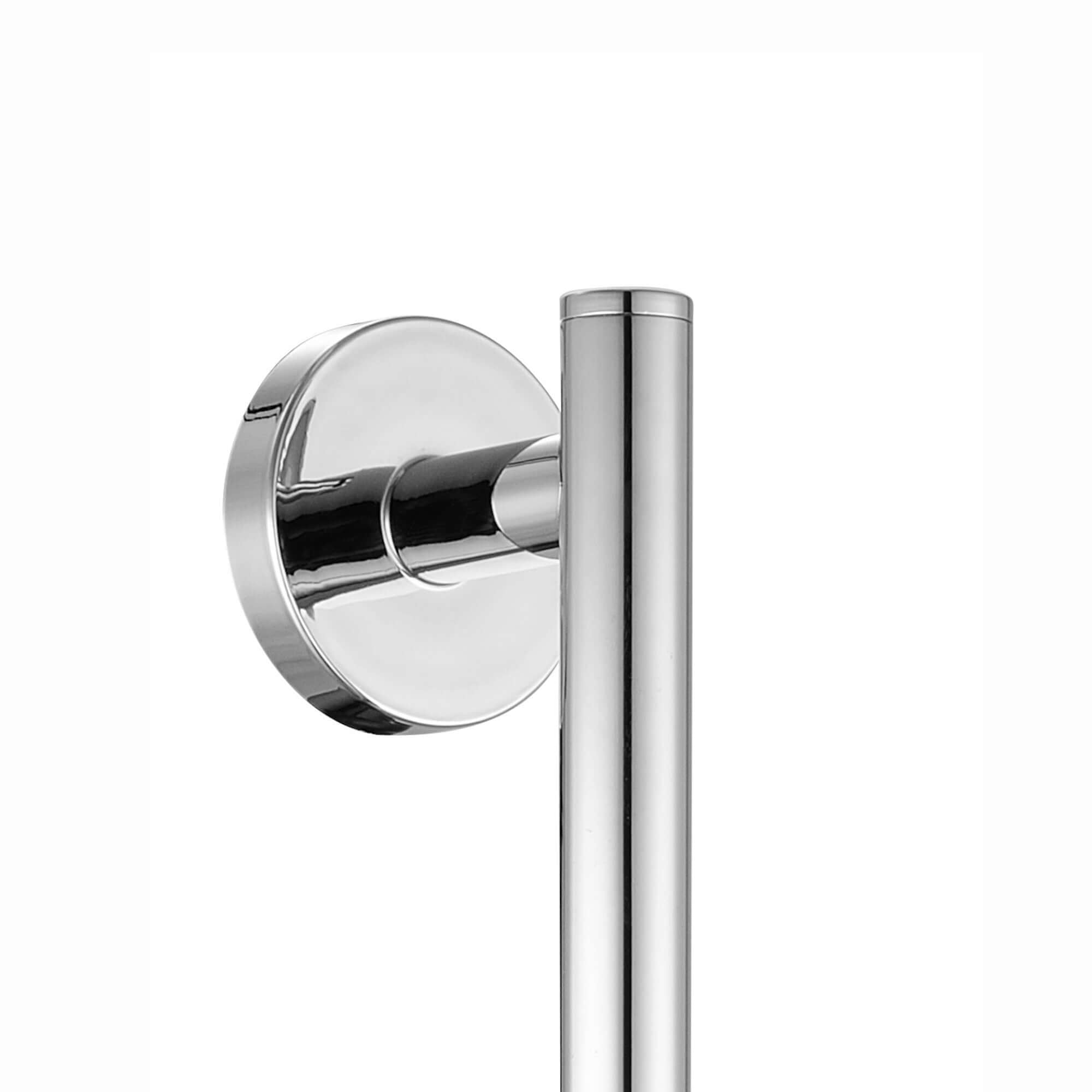 Modern shower slider rail with bracket - chrome