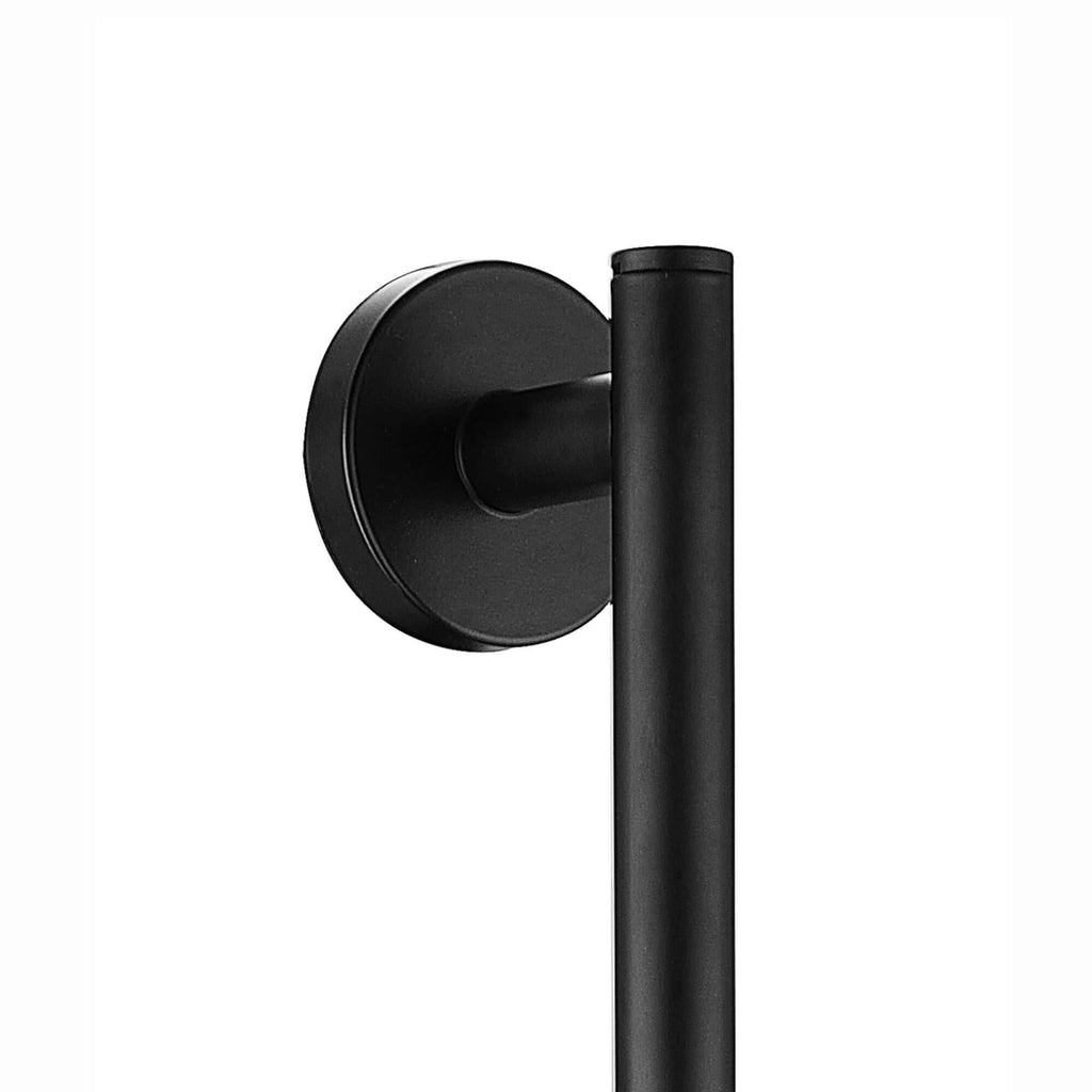 Modern shower slider rail with bracket - matt black