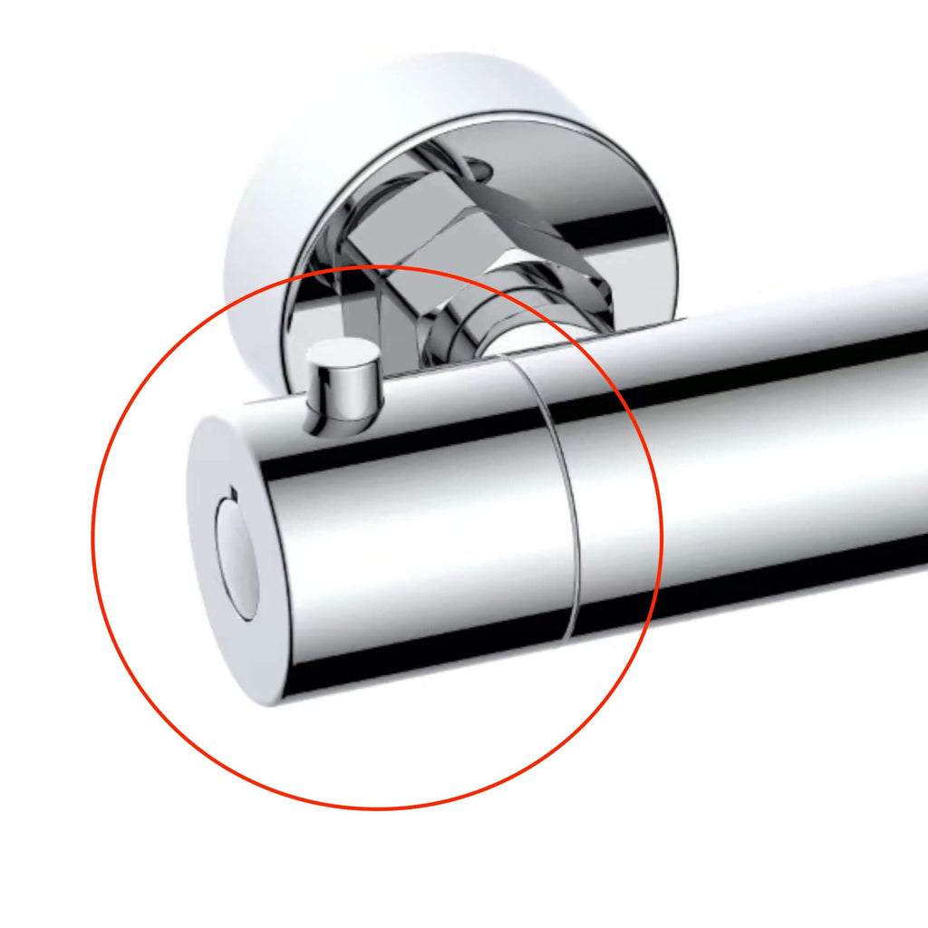 On/off handle for Dune T23, T32, T24 - chrome