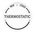 Thermostatic ceramic indicator for Downton range - white