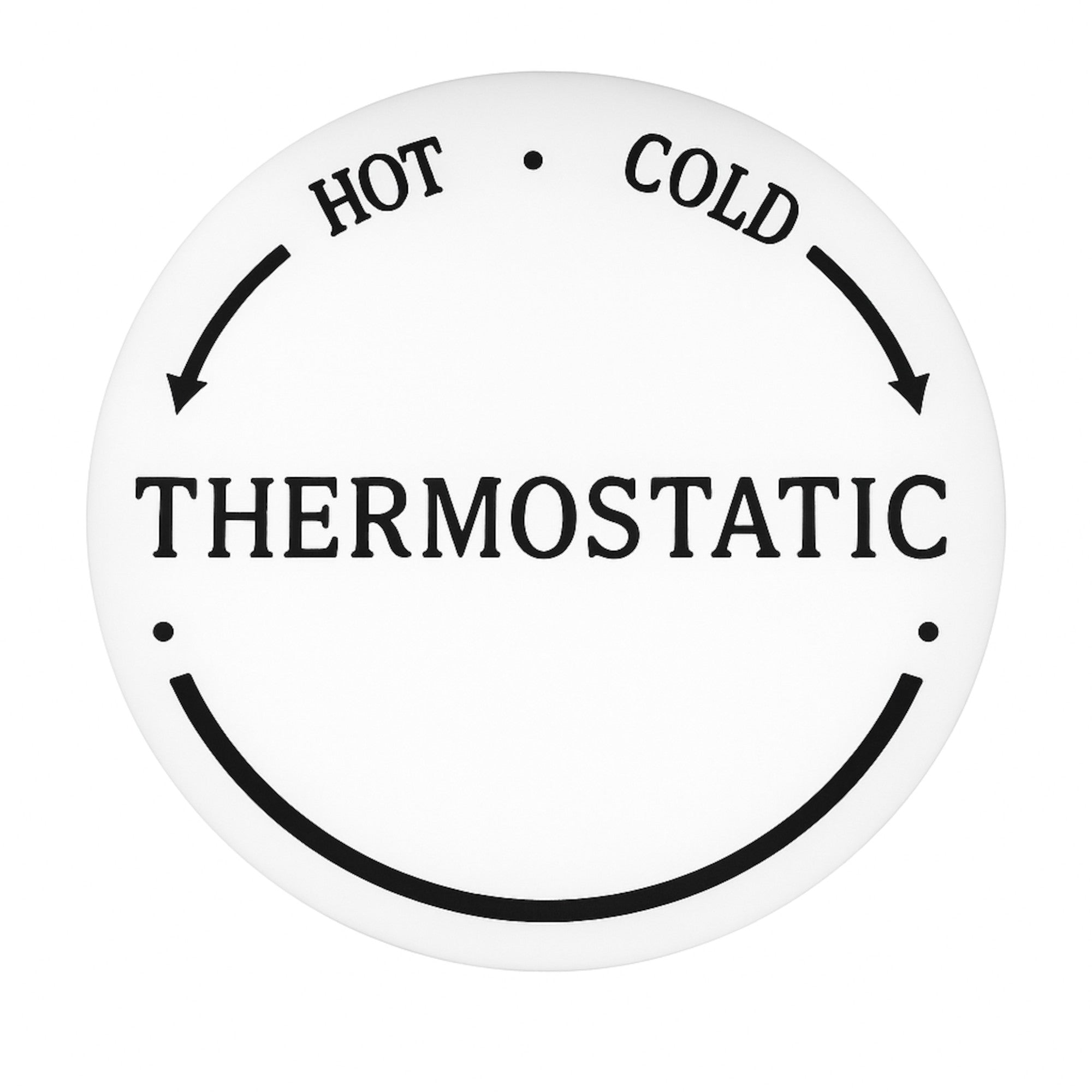 Thermostatic ceramic indicator for Downton range - white