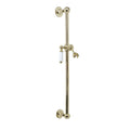 Traditional shower slider rail brass with white ceramic lever bracket - gold