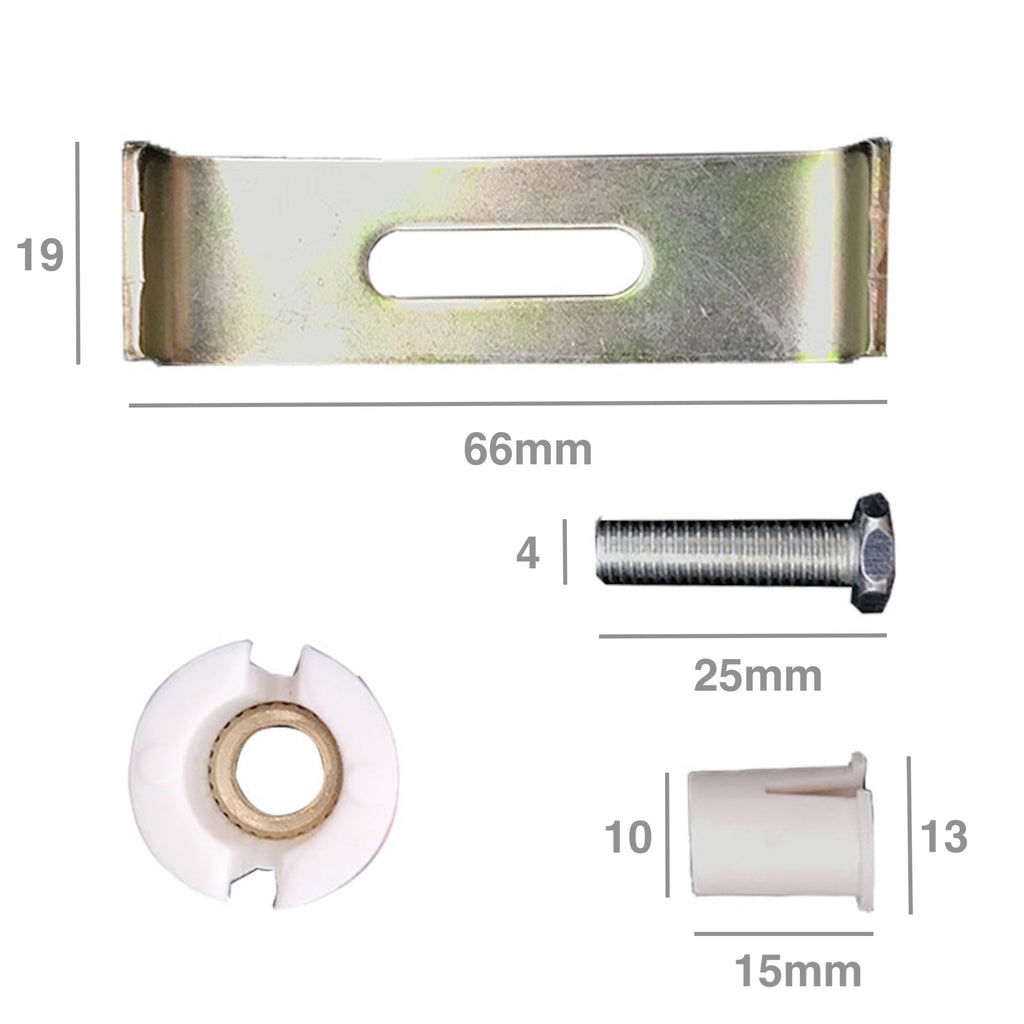 Stainless steel undermount kitchen sink fixing clip kit - 8 pack