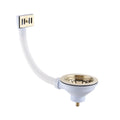 Universal sink waste - brushed brass