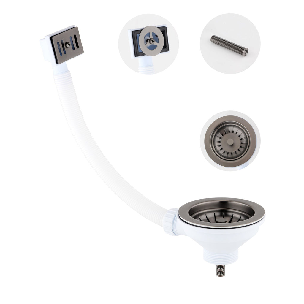 Universal sink waste - gunmetal grey