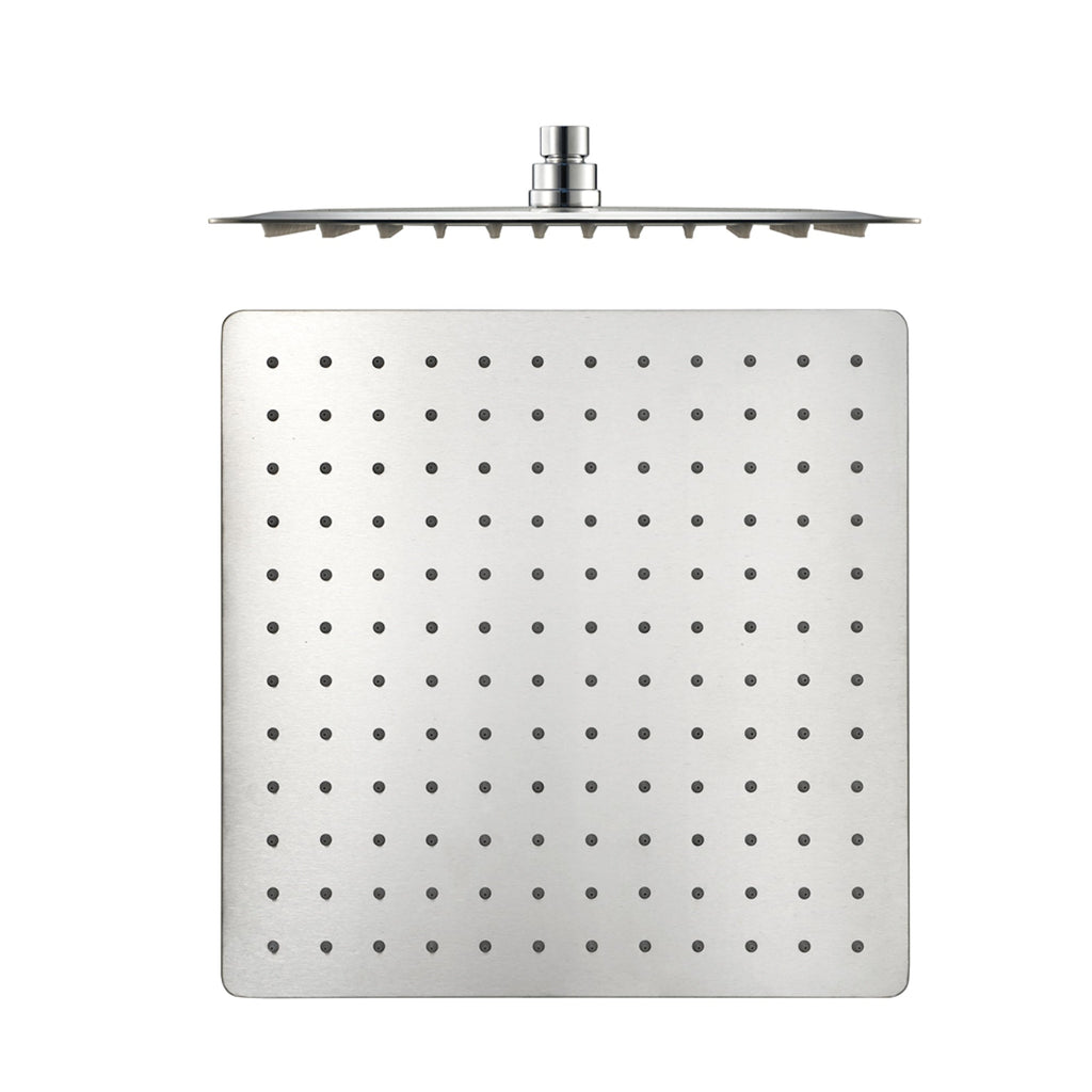 Spello Square Thermostatic Concealed Shower Set with Wall Mounted Shower & Handset Kit - Chrome