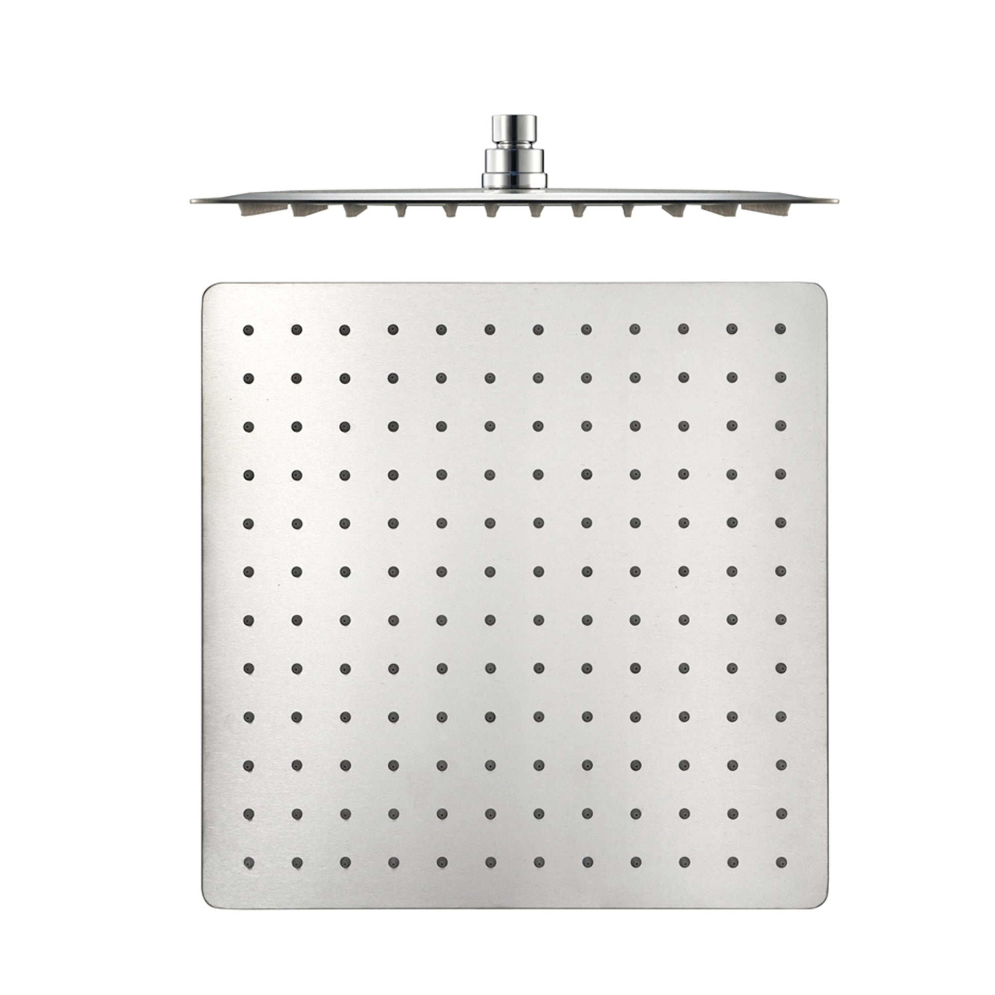 Spello Square Thermostatic Concealed Shower Set with Bath Filler, Wall Overhead Shower, Handset Kit - Chrome