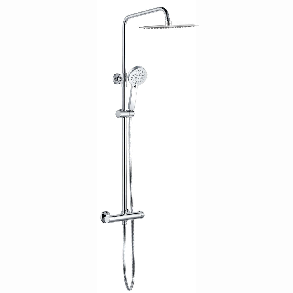 Dune round thermostatic shower set 300mm head & handheld - chrome
