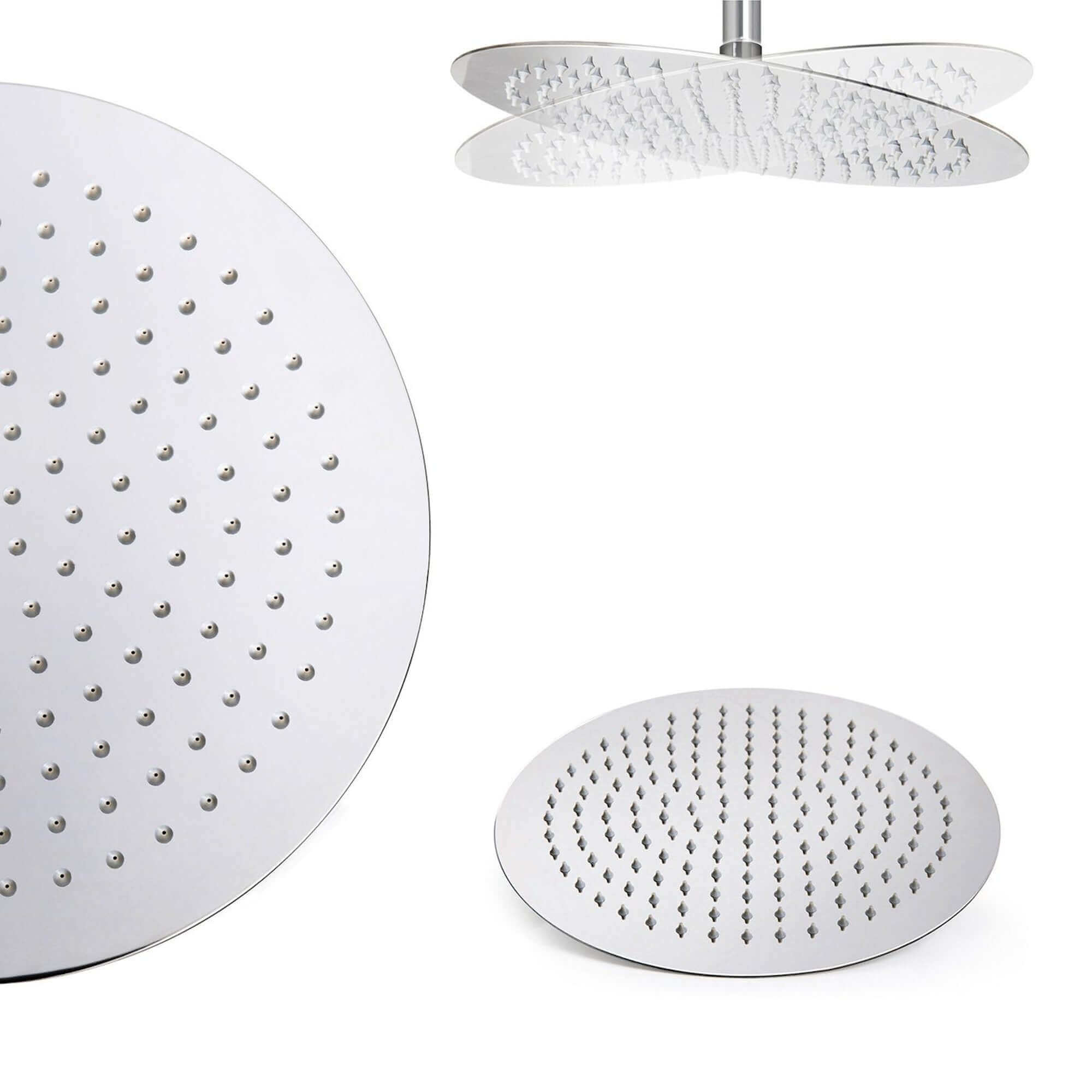 Dune round thermostatic shower set 300mm head & handheld - chrome