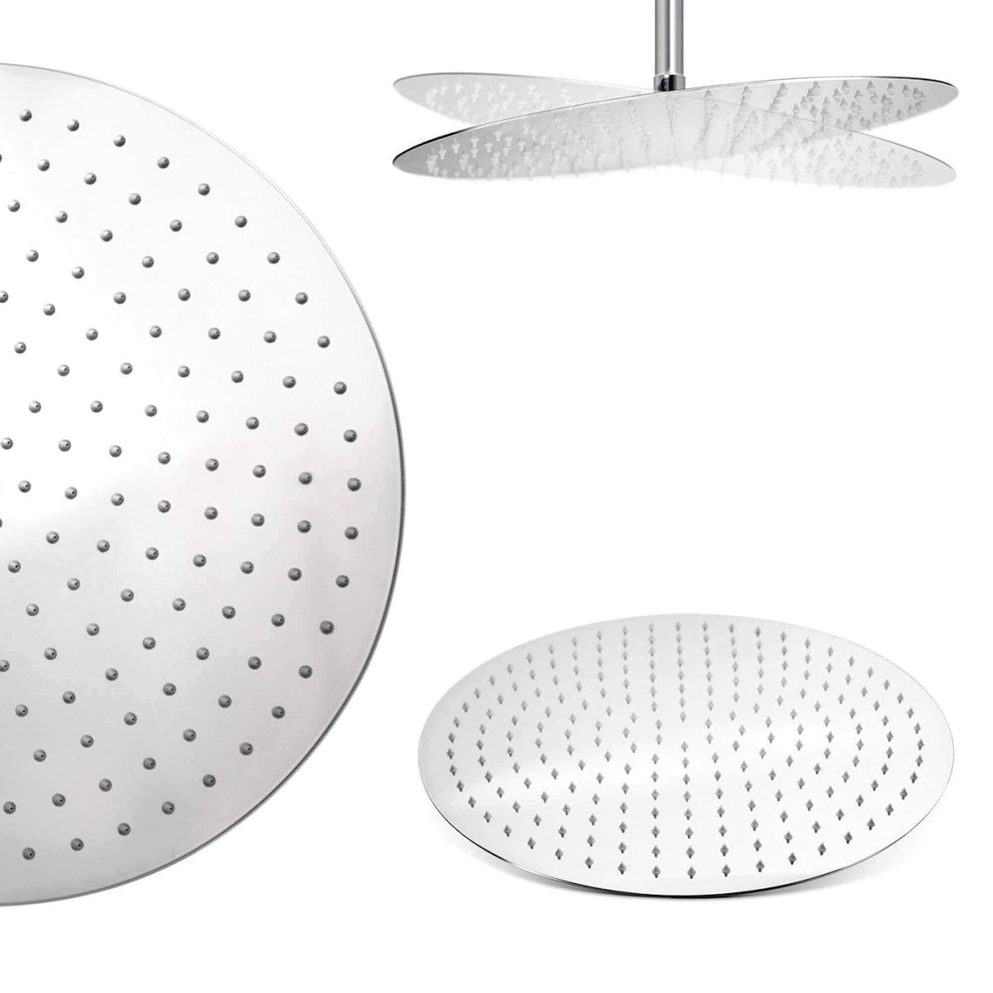 Dune round thermostatic shower set 400mm head & handheld - chrome