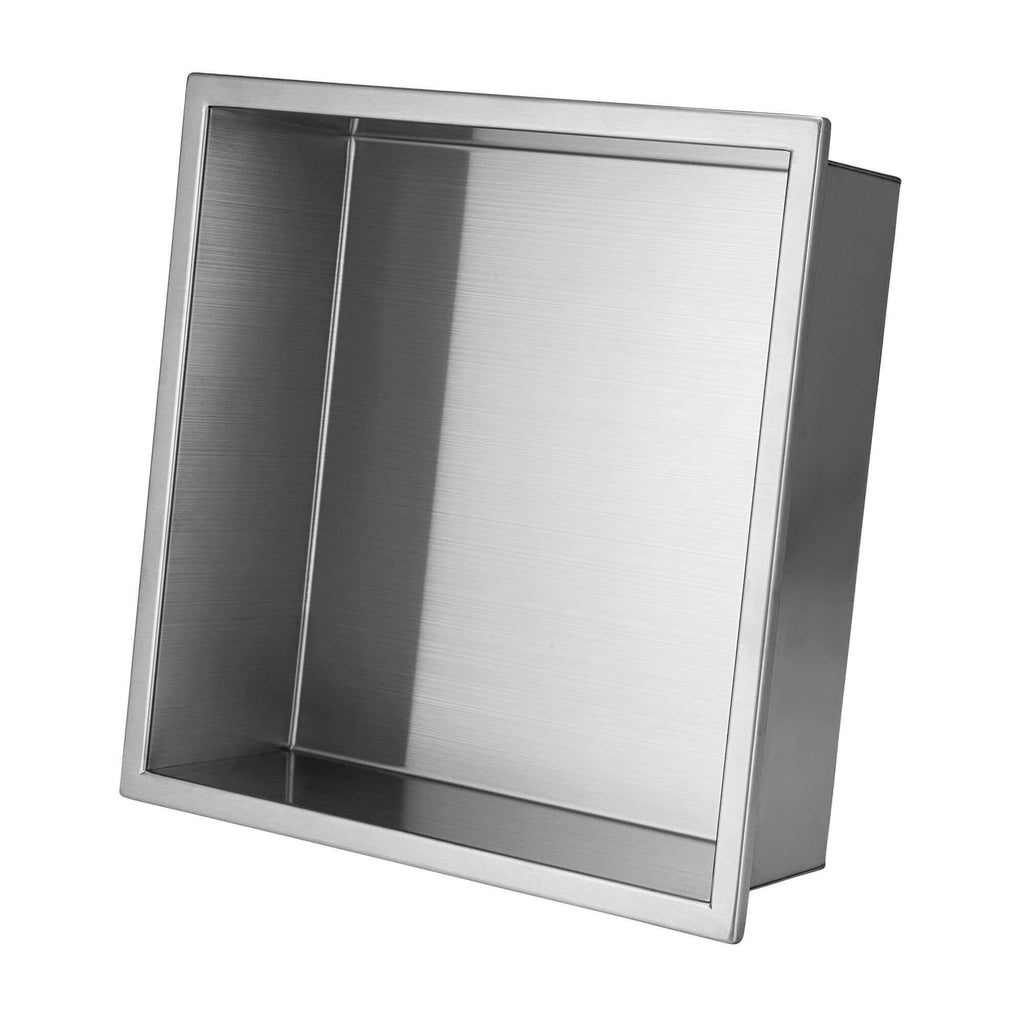 Shower Niche 300 x 300 - Brushed Steel