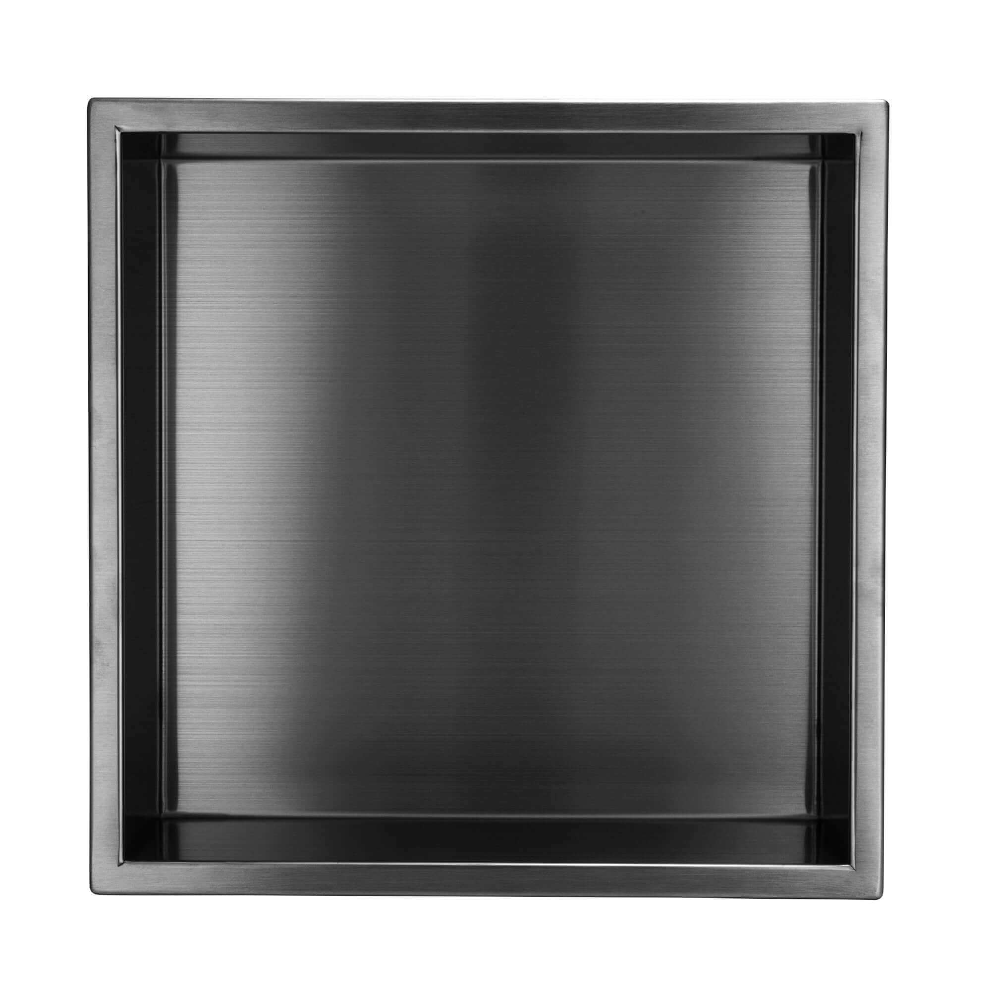 Shower Niche 300 x 300 - Gunmetal Grey