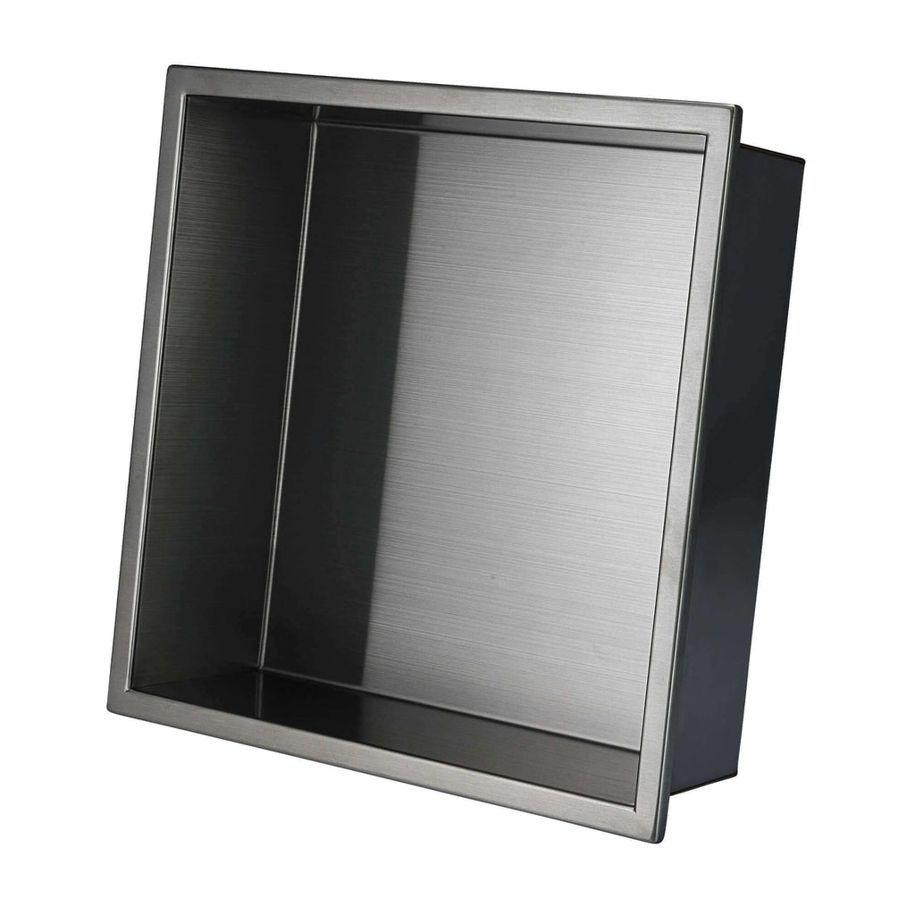 Shower Niche 300 x 300 - Gunmetal Grey