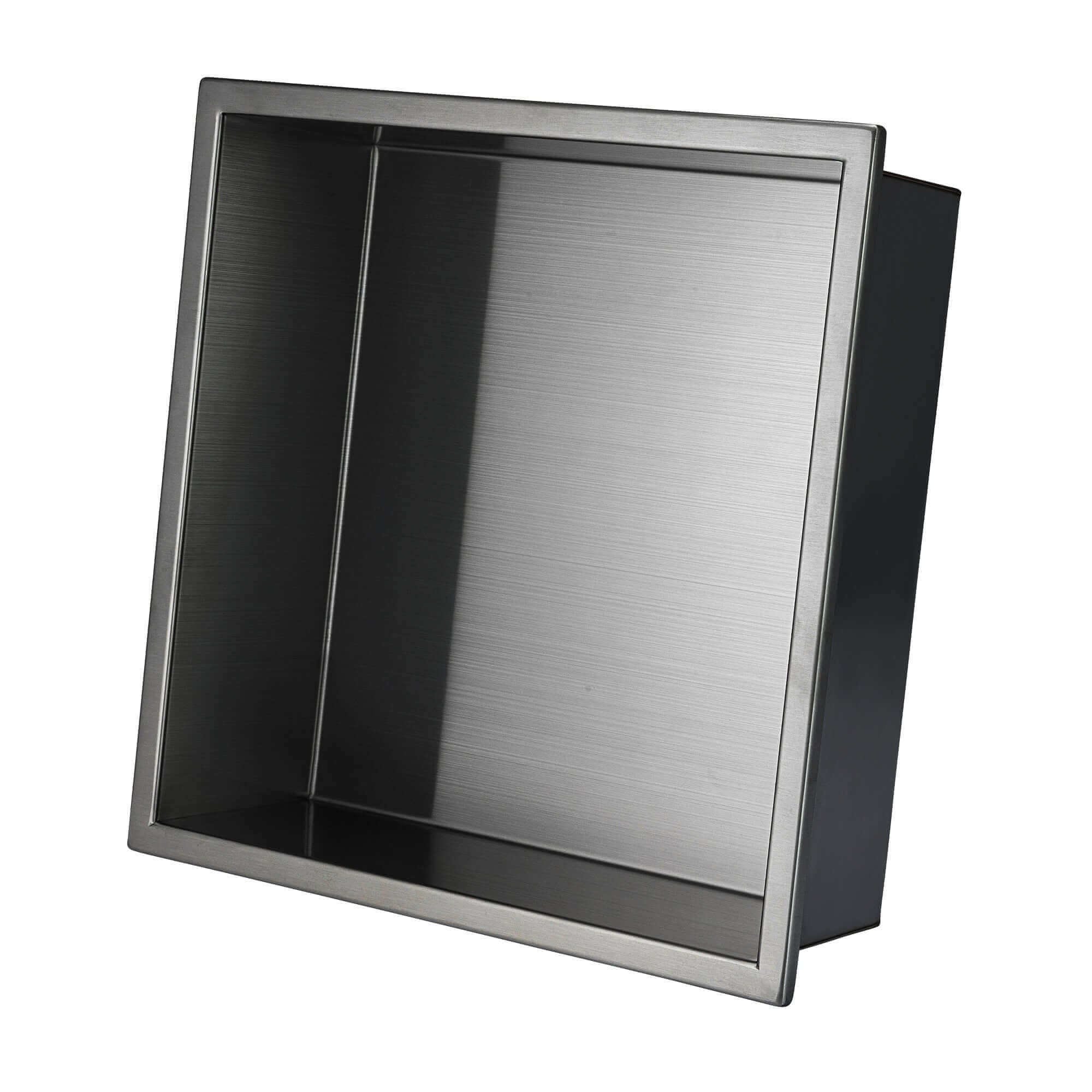 Shower Niche 300 x 300 - Gunmetal Grey