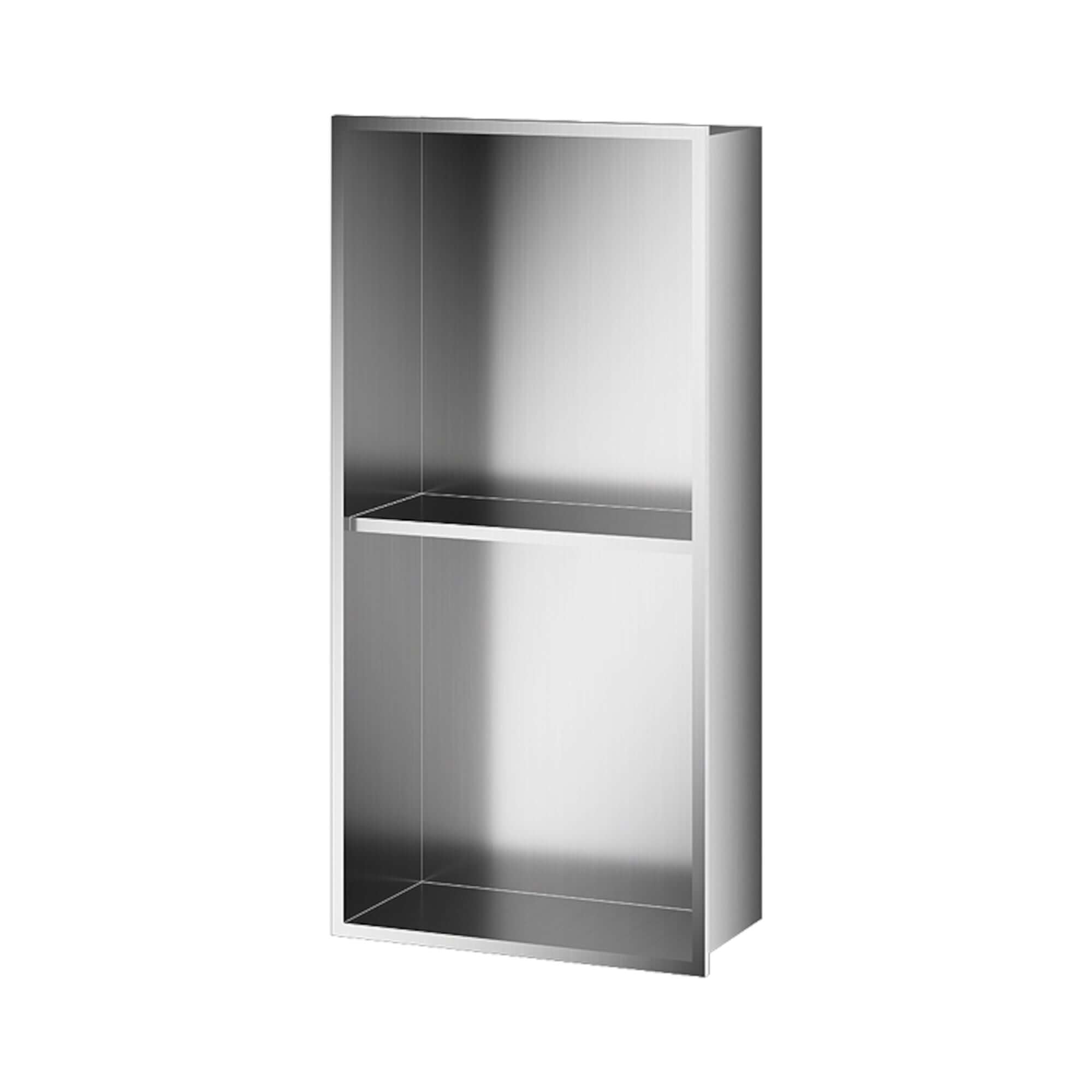 Shower Niche 600 x 300 - Brushed Steel