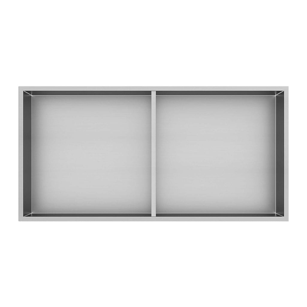 Shower Niche 600 x 300 - Brushed Steel