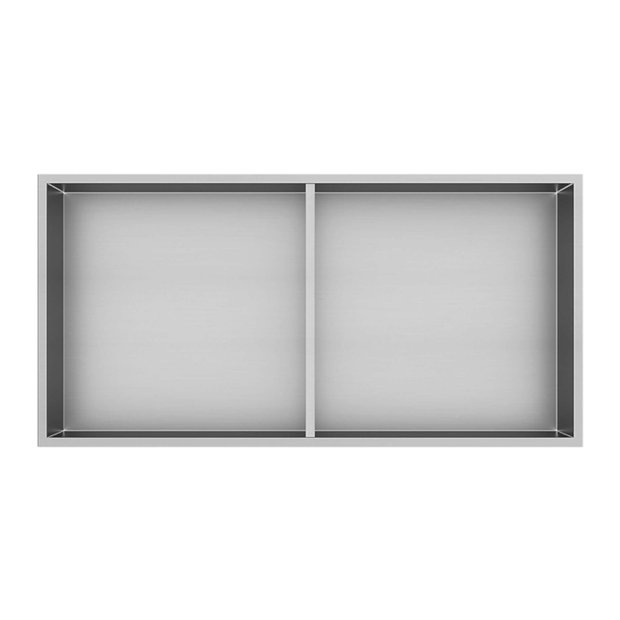Shower Niche 600 x 300 - Brushed Steel
