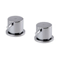Round 3/4" deck bath side valves (pair) - chrome