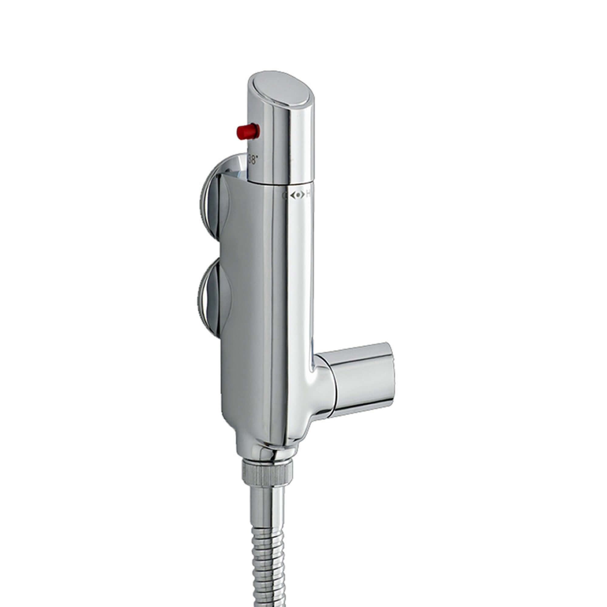 Vito vertical thermostatic shower bar mixer valve tap - chrome