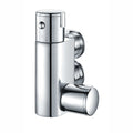 Vero mini vertical thermostatic shower bar mixer valve - chrome