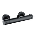 Dune thermostatic bar shower mixer valve top outlet 3/4" outlet contemporary - matt black