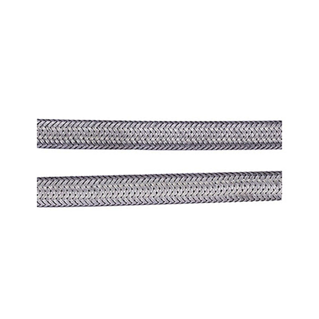 Pair of flexible braided tap connectors for kitchen or basin taps 10mm x 400mm x 1/2"