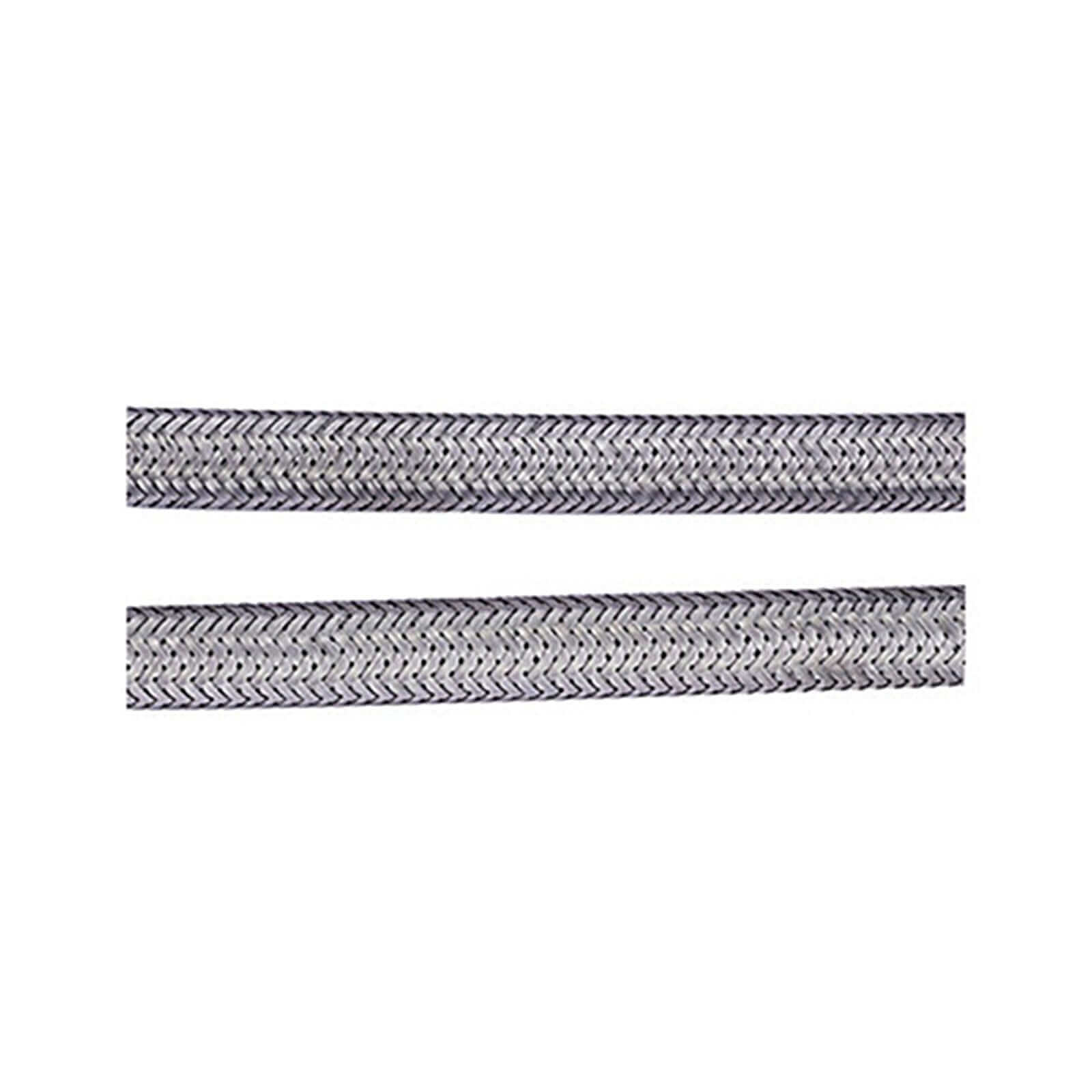 Pair of flexible braided tap connectors for kitchen or basin taps 10mm x 400mm x 1/2"