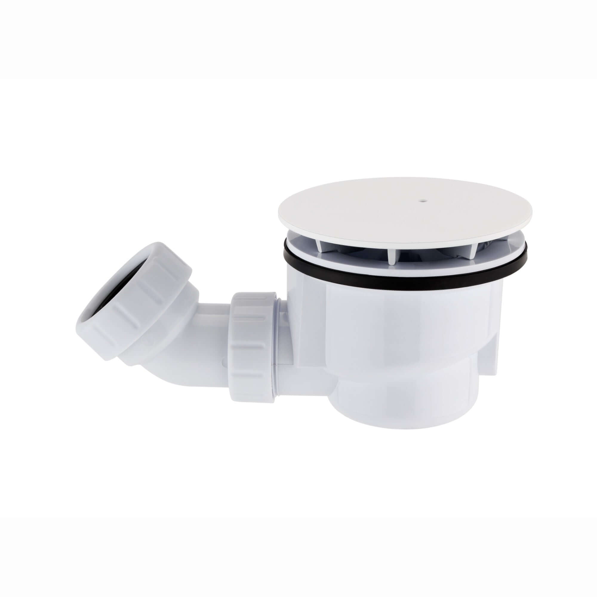 Shower tray high flow waste 90mm - matt white