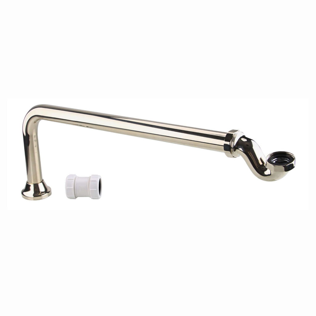Roll top bath pack incl. exposed bath waste, shrouds and bath trap - gold