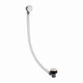 Easy clean cut to size pipe bath sprung waste & overflow (bath thickness 5-15mm) - gold