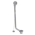 Traditional Exposed Bath Retainer Waste & Ball Chain Plug with Overflow - Chrome