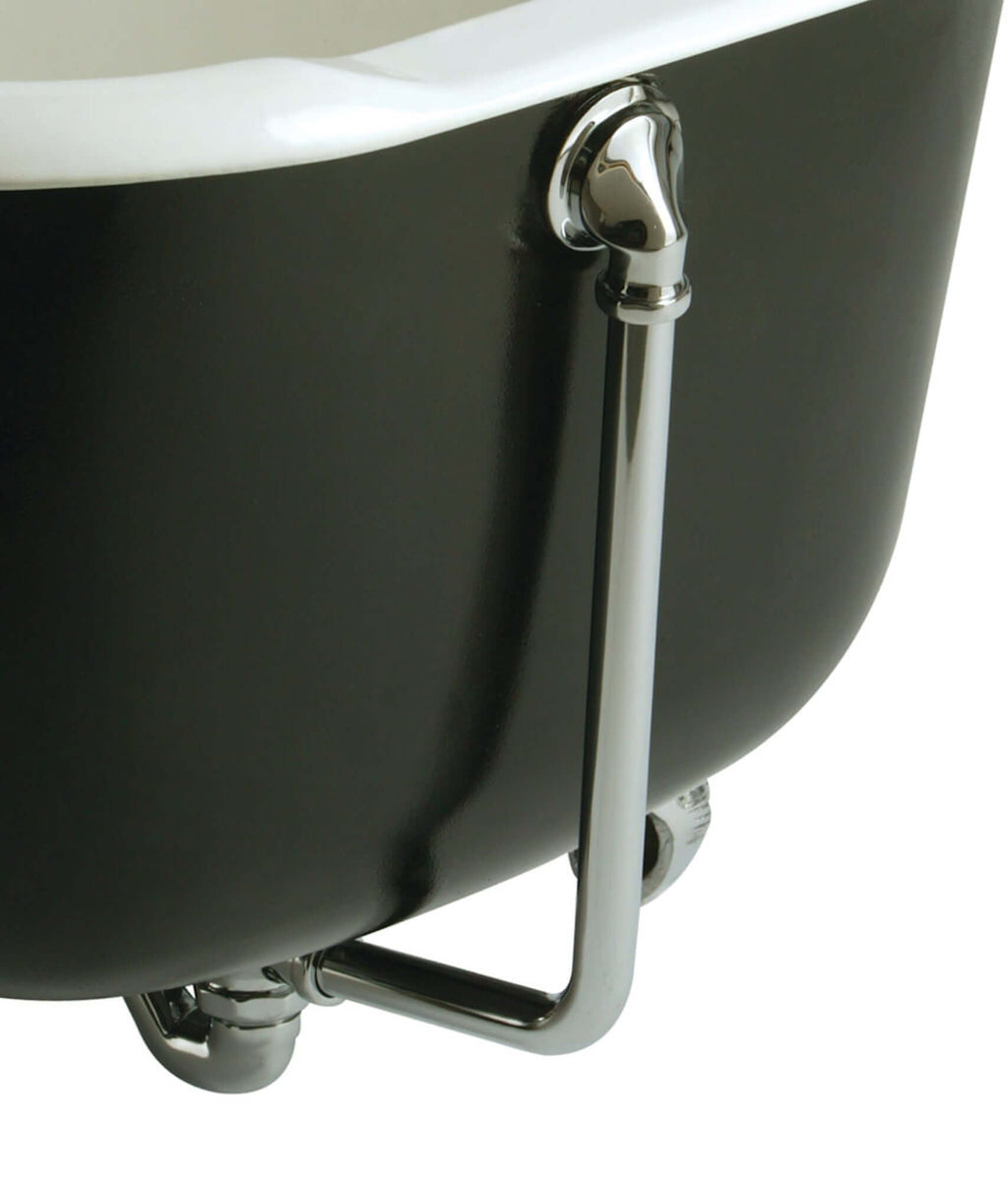Traditional Exposed Bath Retainer Waste & Ball Chain Plug with Overflow - Chrome