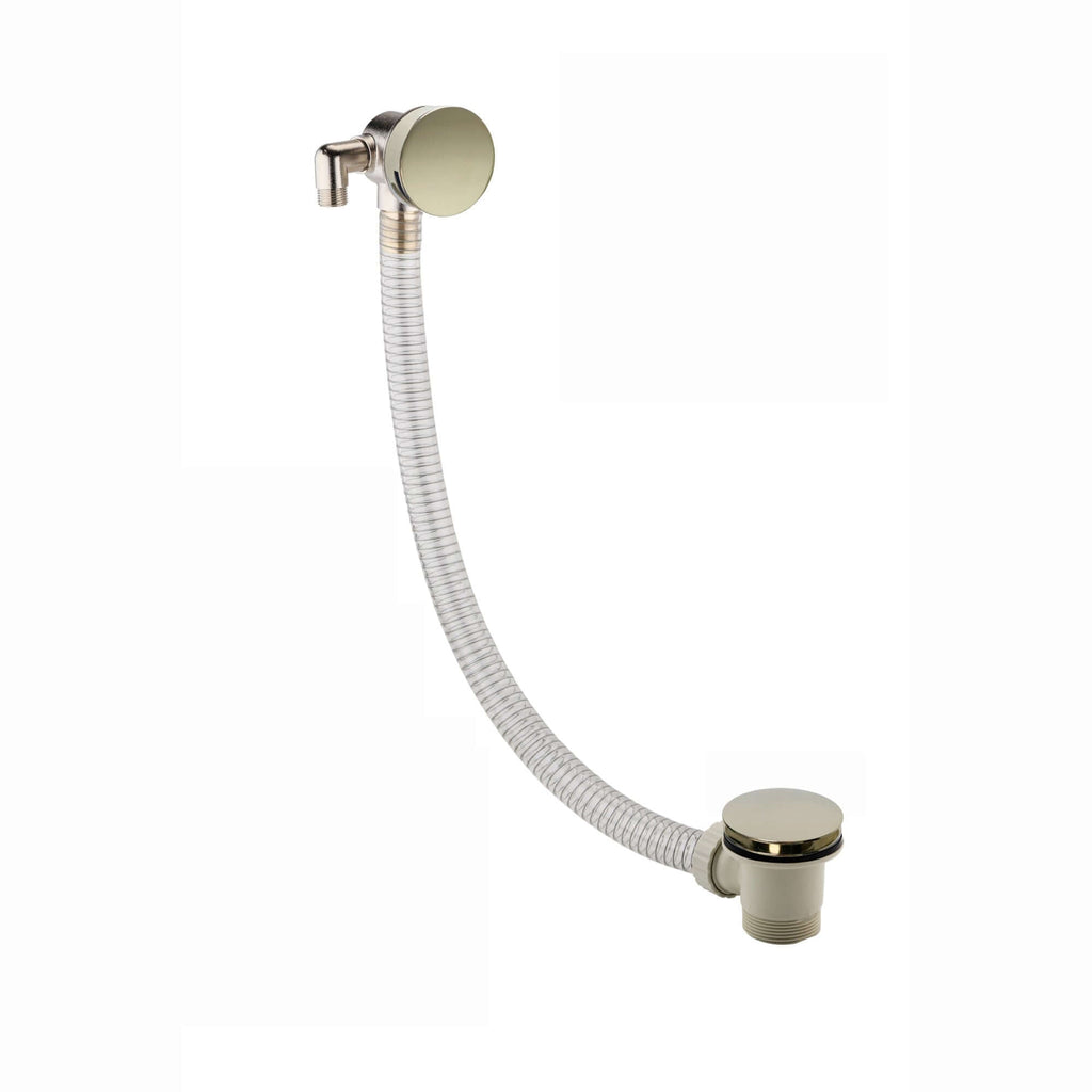 Round Bath Filler with Easy Clean Sprung Waste & Overflow - Gold