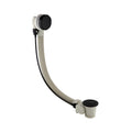 Bath pop up waste with overflow suitable for 5-25mm bath thickness - matt black