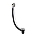 Traditional bath retainer waste & ball chain plug with overflow - chrome